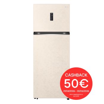 Foto frontale del frigorifero LG GTBV44SEBKD con bollo cashback